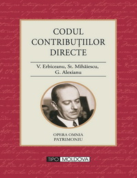 coperta carte codul contributiilor directe de v. erbiceanu, st.mihaiescu,
g. alexianu